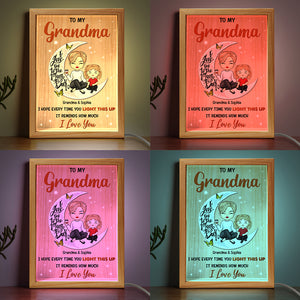 You Are The Best Grandma - Family Personalized Custom Frame Light Box - Birthday Gift For Mom, Grandma