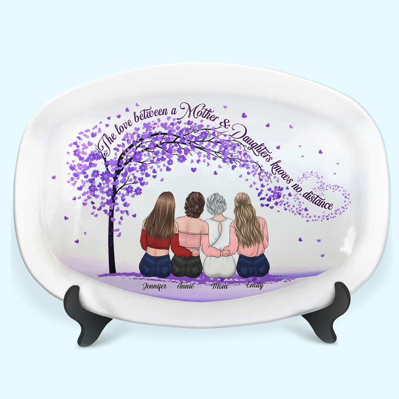 The Eternal Love Between Us - Family Personalized Custom Platter - Mother's Day, Birthday Gift For Mom