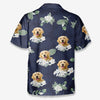 Custom Photo Living That Hawaii Life - Dog & Cat Personalized Custom Unisex Tropical Hawaiian Aloha Shirt - Summer Vacation Gift, Gift For Pet Owners, Pet Lovers
