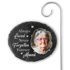 Custom Photo You Will Never Be Forgotten - Memorial Personalized