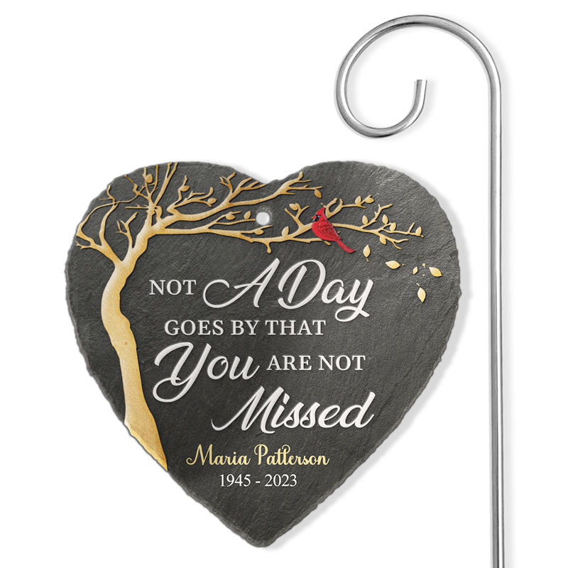 I Lived While I Was Strong - Memorial Personalized Memorial Garden Slate & Hook - Sympathy Gift For Family Members