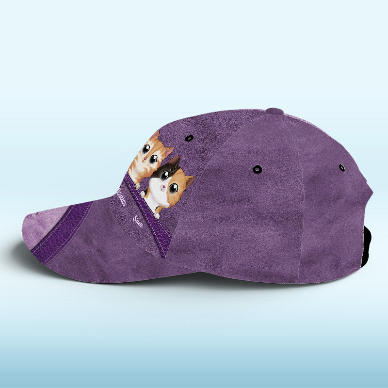 What Greater Gift Than The Love Of A Cat Blue - Cat Personalized Custom Hat, All Over Print Classic Cap - New Arrival, Gift For Pet Owners, Pet Lovers