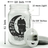 I Love You To The Moon And Back - Couple Personalized Custom Mason Jar Light - Gift For Husband Wife, Anniversary