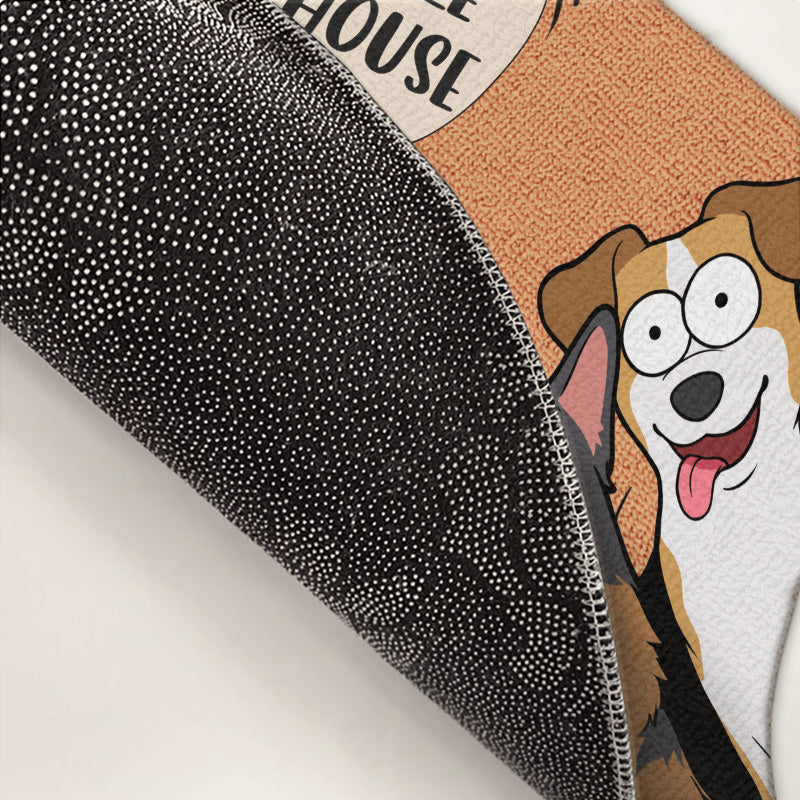 Fur Babies Rule The House - Dog Personalized Custom Decorative Mat - Gift For Pet Owners, Pet Lovers