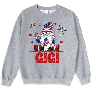 Happy Holidays Gnome - Family Personalized Custom Unisex T-shirt, Hoodie, Sweatshirt - 4th Of July, Birthday Gift For Grandma