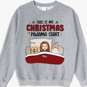 This Is My Christmas Pawjama Shirt - Dog & Cat Personalized Custom Unisex T-shirt, Hoodie, Sweatshirt - Christmas Gift For Pet Owners, Pet Lovers