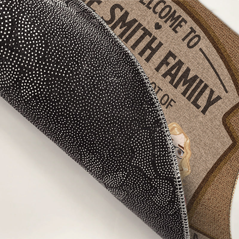 There's Like A Lot Of Kids In Here - Family Personalized Custom Home Decor Decorative Mat - Gift For Family Members