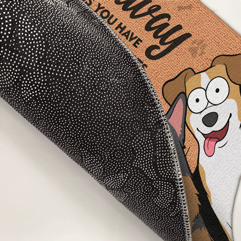 Go Away Unless You Have Alcohol & Dog Treats - Dog Personalized Custom Decorative Mat - Gift For Pet Owners, Pet Lovers