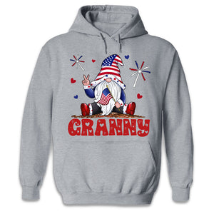 Happy Holidays Gnome - Family Personalized Custom Unisex T-shirt, Hoodie, Sweatshirt - 4th Of July, Birthday Gift For Grandma