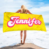 Beach Party All Day Every Day - Family Personalized Custom Beach Towel - Summer Vacation Gift, Gift For Family Members