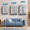 Where Love Never Ends - Family Personalized Custom Vertical Canvas - Gift For Family Members