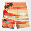If Lost, Return To My Bae - Funny Personalized Custom Tropical Hawaiian Aloha Couple Beach Shorts - Summer Vacation Gift, Birthday Party Gift For Husband Wife