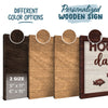 Hooked On Daddy - Family Personalized Custom Rectangle Shaped Home Decor Wood Sign - House Warming Gift For Dad, Grandpa