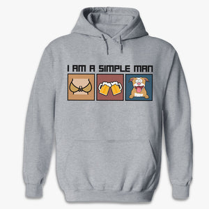 I Am A Simple Man - Dog & Cat Personalized Custom Unisex T-shirt, Hoodie, Sweatshirt - Gift For Pet Owners, Pet Lovers