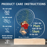 Custom Name Starry Sky Couple Gifts - Personalized 3D LED Light
