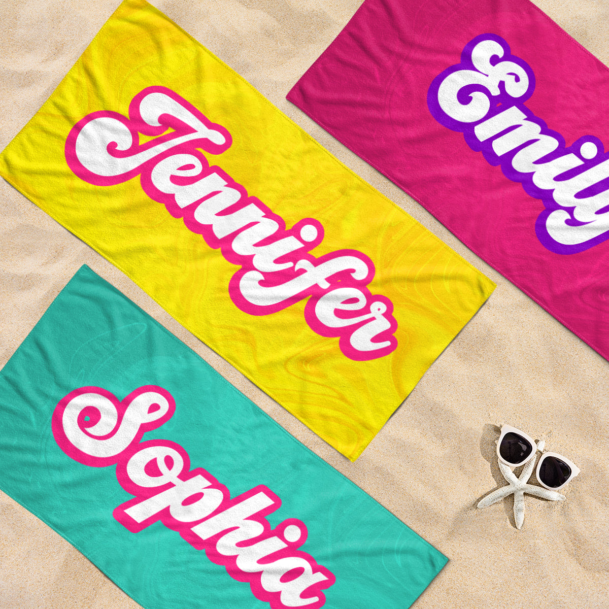 Beach Party All Day Every Day - Family Personalized Custom Beach Towel Summer Vacation Gift Gift For Family Members P373680784