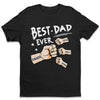 The Best Papa Ever - Family Personalized Custom Unisex T-shirt, Hoodie, Sweatshirt - Father's Day, Birthday Gift For Dad, Grandpa
