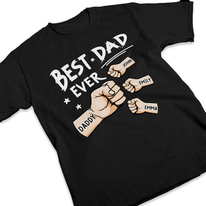 The Best Papa Ever - Family Personalized Custom Unisex T-shirt, Hoodie, Sweatshirt - Father's Day, Birthday Gift For Dad, Grandpa