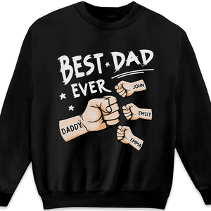 The Best Papa Ever - Family Personalized Custom Unisex T-shirt, Hoodie, Sweatshirt - Father's Day, Birthday Gift For Dad, Grandpa
