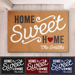 Home Sweet Home - Family Personalized Custom Home Decor Decorative Mat - House Warming Gift For Family Members