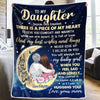 Daughter I Am So Proud Of You - Family Personalized Custom Blanket - Birthday Gift From Mom