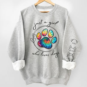 Love Comes In Fur And Paws - Dog & Cat Personalized Custom Unisex Sweatshirt With Design On Sleeve - Gift For Pet Owners, Pet Lovers