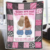 I Am So Lucky Cause I Have You - Bestie Personalized Custom Blanket - Gift For Best Friends, BFF, Sisters