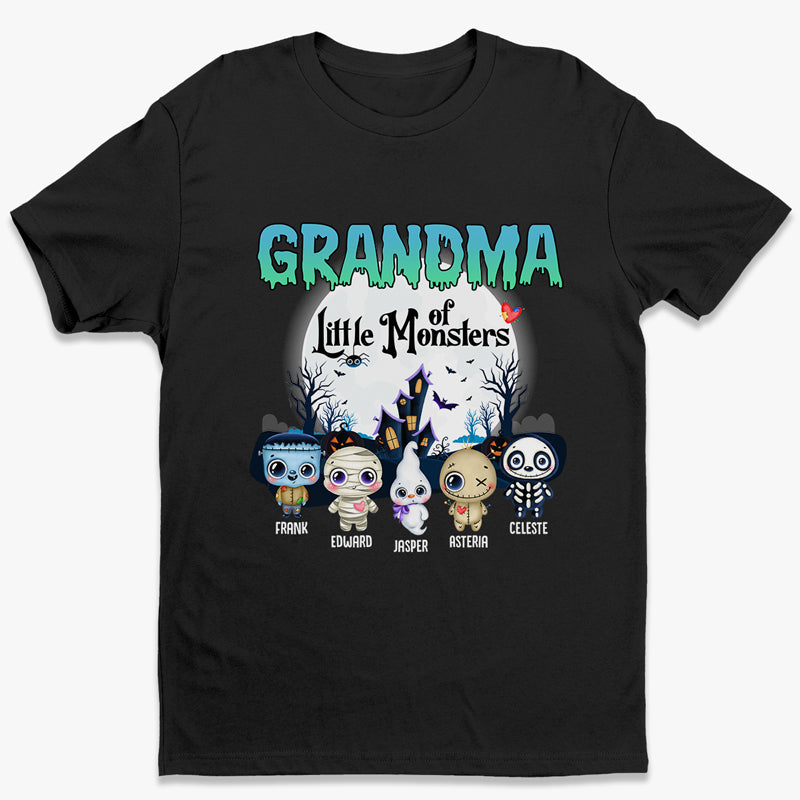 Nana Of These Little Monsters Personalized Custom Unisex T Shirt Hoodie Sweatshirt Gift For Grandma Gift For Grandparents Halloween Gift