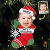 Custom Photo Cute Smart And A Little Bit Dramatic - Family Personalized Custom Ornament - Acrylic Custom Shaped - Christmas Gift For Baby Kids, Newborn Baby