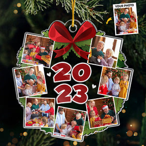 Custom Photo Christmas 2023 - Family Personalized Custom Ornament - Acrylic Custom Shaped - Christmas Gift For Family Members
