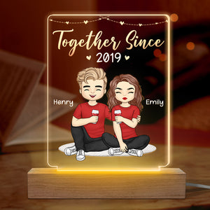 I'm Yours, No Returns Or Refunds - Couple Personalized Custom Shaped 3D LED Light - Gift For Husband Wife, Anniversary