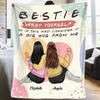 Consider It A Big Hug From Me - Bestie Personalized Custom Blanket - Gift For Best Friends, BFF, Sisters