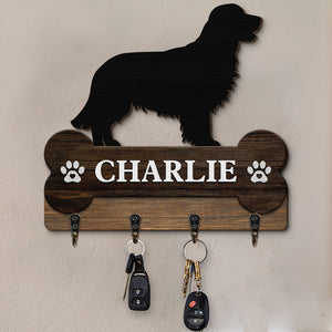 Love Comes In Fur And Paws - Dog Personalized Custom Home Decor Custom Shaped Key Hanger, Key Holder - House Warming Gift For Pet Owners, Pet Lovers
