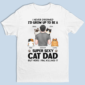 This Cat Dad Is The Sweetest Thing On Earth - Cat Personalized Custom Unisex T-shirt, Hoodie, Sweatshirt - Gift For Pet Owners, Pet Lovers