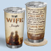 I Married You Because I Cannot Live Without You - Couple Personalized Custom Tumbler - Gift For Couple, Husband Wife, Anniversary, Engagement, Wedding, Marriage Gift