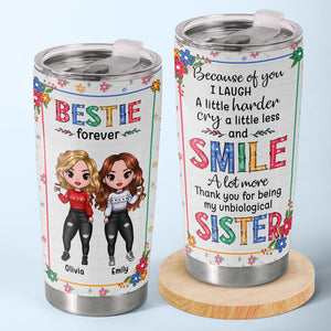 To My Best Friend - Bestie Personalized Custom Tumbler - Christmas Gift For Best Friends, BFF, Sisters