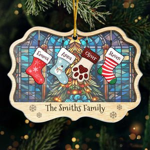 Christmas Is All About Family - Family Personalized Custom Ornament - Acrylic Benelux Shaped - Christmas Gift For Family Members