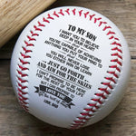 To My Son Inspirational Gift from Dad - Sentimental Baseball