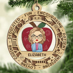 The Influence Of A Good Teacher - Teacher Personalized Custom Ornament - Wood Custom Shaped - Christmas Gift For Teacher