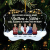 Brothers & Sisters Will Always Be Connected By Heart - Family Personalized Custom Ornament - Acrylic Benelux Shaped - New Arrival Christmas Gift For Siblings, Brothers, Sisters