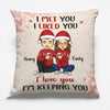 Loving You, Keeping You - Couple Personalized Custom Pillow - Christmas Gift For Husband Wife, Anniversary