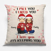 Loving You, Keeping You - Couple Personalized Custom Pillow - Christmas Gift For Husband Wife, Anniversary