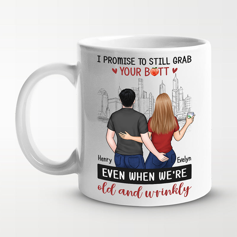 I Love You From The Bottom Of My Heart - Couple Personalized Custom Mug - Gift For Husband Wife, Anniversary