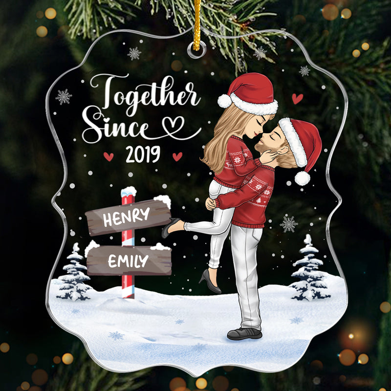 I Love The Way You Love Me Couple Personalized Custom Ornament