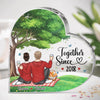 Vieillissons ensemble - Plaque acrylique personnalisée en forme de cœur pour couple - Cadeau pour mari et femme, anniversaire