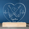 Annoying Each Other - Couple Personalized Custom Heart Shaped 3D LED Light - Gift For Husband Wife, Anniversary