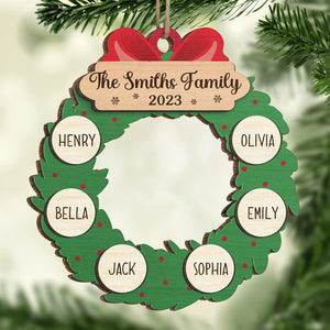 Every Christmas I Wrap My Family In Love - Family Personalized Custom Ornament - Wood Custom Shaped - Christmas Gift For Family Members, Pet Owners, Pet Lovers