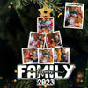 Custom Photo Our Happy Tree - Family Personalized Custom Ornament - Acrylic Custom Shaped - Christmas Gift For Family Members