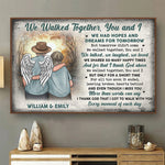 Custom Name Memorial Walking Together Tribute - Personalized Poster