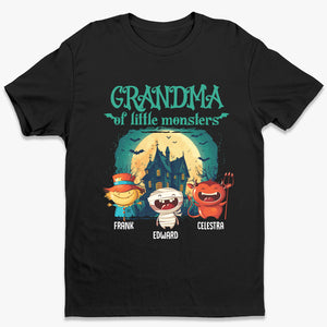 Grandma Of Little Monsters - Family Personalized Custom Unisex T-shirt, Hoodie, Sweatshirt - Halloween Gift For Grandma